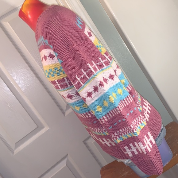 VINTAGE Knit Kawaii Peruvian Oversized Sweater - Picture 8 of 11